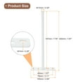 thumbnail image 2 of 4Set Floating Shelf Brackets, 8" 4 Holes Iron Hidden Shelf Supports, White, 2 of 7