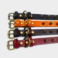 thumbnail image 4 of collar ajustable de cuero con tachuelas para mascotas - Collar antimordeduras S, 4 of 5