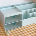thumbnail image 4 of Desktop Storage Box Multi Grid Design Cute Beautiful Desktop Organizer Storage Box for Stationery Pens Light Green, 4 of 4
