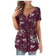 thumbnail image 1 of Birdeem T-Shirt Décontracté à Manches Courtes Imprimé Mode pour Femmes, 1 of 6