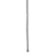 14K White Gold Classic Miami Cuban Chain with Box & Figure 8 Clasp