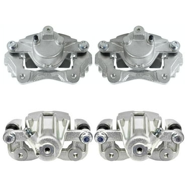 AutoShack Front and Rear Brake Calipers Set of 4 Assembly with Bracket
