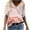 #6-Pink, variant on Patlollav Womens Plus Size Casual T-Shirt Floral Print V-Neck Short Sleeve Pullover Blouse Tops