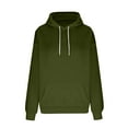 thumbnail image 6 of Turilly Women's Casual Hoodies Solid Color Drawstring Long Sleeved Top Loose Hooded Sweatshirts, 6 of 6