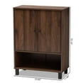 thumbnail image 5 of Bowery Hill Walnut Brown Finished 2-Door Wood Shoe Cabinet, 5 of 10