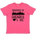 thumbnail image 3 of Inktastic Chicago Illinois Someone Loves Me Skyline Youth T-Shirt, 3 of 5