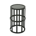 thumbnail image 4 of Carlo Outdoor 11 Inch Grey Finish Ceramic Tile Side Table, 4 of 4