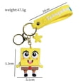 thumbnail image 4 of Kawaii Bob Esponja Patrick Star Calamardo Tentáculos Krabs Boss llavero de dibujos animados lindo bolso colgante accesorios juguetes para niñas regalo, 4 of 4