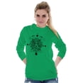 thumbnail image 5 of Spirit Animal Lion Pretty Symbolic Women's Long Sleeve T Shirt Brisco Brands S, 5 of 6
