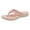 Pink, variant on Women Sandals Summer Bohemian Gladiator Open Toe Non-Slip Beach Slippers Casual Toe Separate Leather Flat Roman Shoes with Arch Support Flip Flops (Beige,41)