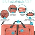 thumbnail image 4 of URSOFINE 115L/85L/65L Large Duffle Bag, Foldable Travel Gym Bag with Shoe Compartment, Lightweight Water Repellent Tear Resistant for Camping, Weekender, Overnight Travel, 4 of 7