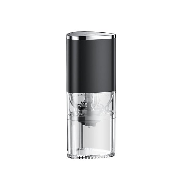Ounissouiy Cafetera automática electrónica, máquina de molienda recargable, modo Dual, herramienta de molienda de leche de soja, molinillo de Juegos de servir café y té Negro