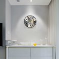 thumbnail image 5 of Yayeee Wall Clock Battery Operated 9.5" Silent Quartz Non-Ticking for Living Room Decor, Blue Cute Cats, 5 of 8