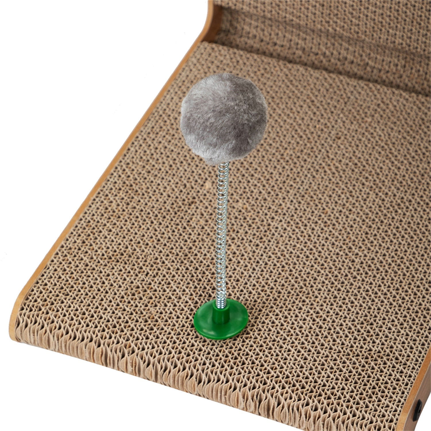Pefilos Cat Scratching Post Toy Cardboard for Jumbo Adult Cats, Cat Scratcher for Furniture Lounge, Scratch Pad with Catnip, Cat Bed Couch for House, Brown Pefilos Cat Scratching Post Toy Cardboard for Jumbo Adult Cats, Cat Scratcher for Furniture Lounge, Scratch Pad with Catnip, Cat Bed Couch for House, Brown