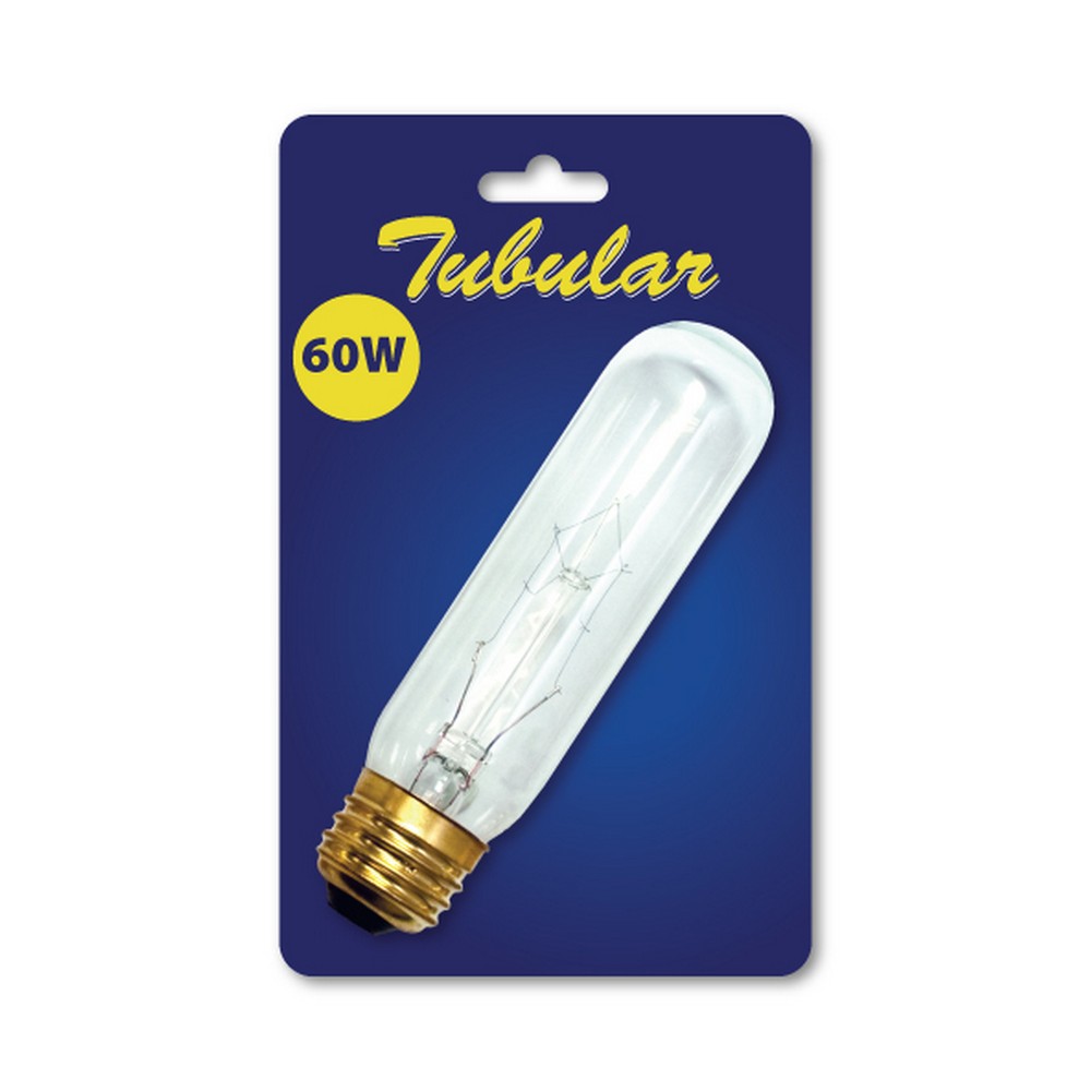 Tubluar Incandescent T10 E26 60 watt 120V 2620K Light Bulb in Clear