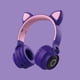 thumbnail image 1 of Auriculares Bluetooth 5,0 con oreja de gato, auriculares inalámbricos estéreo plegables con micrófono, luz LED y soporte de Control de volumen, 1 of 5