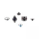 thumbnail image 1 of Anillo de piedras preciosas Strade Fareast Limited 3 x 6 Estilo retro, 1 of 7