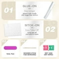 thumbnail image 4 of White Press on Nails Short Square,Matte White Glue on Nails for Daily Wear,Suitable for All Seasons,Reusable Fake Nails with Nail Glue for DIY Manicure,Acrylic Nails Press on for Women Girls 24PCS, 4 of 4