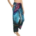 thumbnail image 2 of Haiem Fantasy Mushrooms Women's Pajama Pants Ultra Lightweight Pjs Bottoms Sleepwear Bottom Pants With Pocket Drawstring-Small, 2 of 9