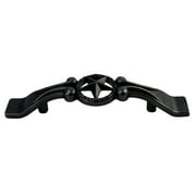 Bronze Cast Iron Texas Star Kitchen Door Pull Hardware Rustic Vanity Handle