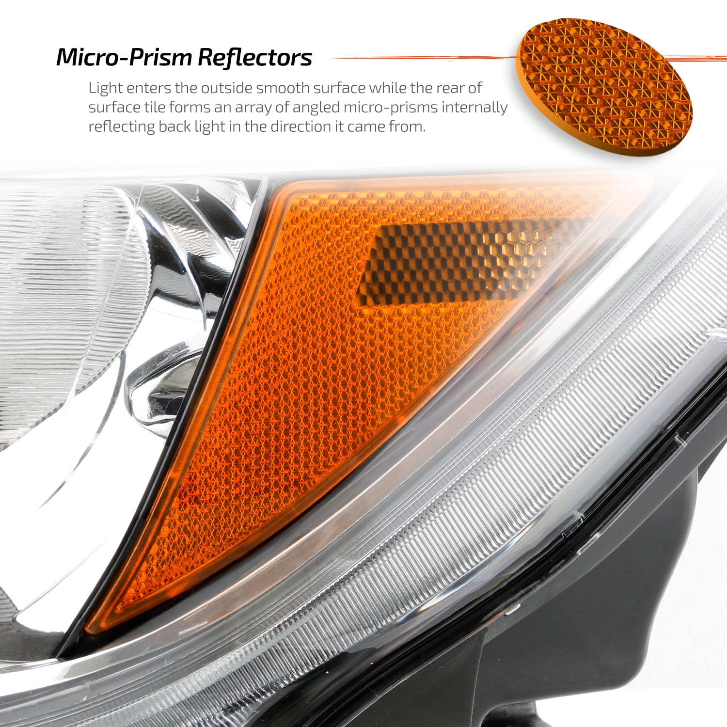 AKKON - Fits 2016 2017 2018 2019 Sentra [Halogen Type] Headlights w/ Chrome bezel Pair Headlamps Driver Left + Passenger Right