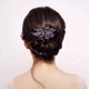 thumbnail image 3 of 4 PCS Flower Rhinestones Hair Clips Duckbill Clip Ponytail Clips Black Barrettes Decorative Clips Hair Accessories for Women with Rhinestones (Flowers, 3 of 4