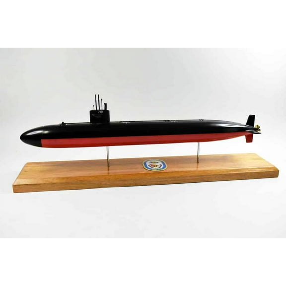 USS Providence SSN-719 Submarine,Navy,Scale Model,Mahogany,20 inch,LA Class