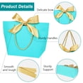 thumbnail image 4 of 12Pack Gift Bags with Handles,Azure Blue Gift Bags Paper Party Favor Bags with Bow Ribbon, 4 of 7