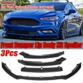 thumbnail image 1 of 3PCS Front Bumper Lip Body Kit Spoiler Splitter For Ford Fusion Mondeo 2017-2018, 1 of 5