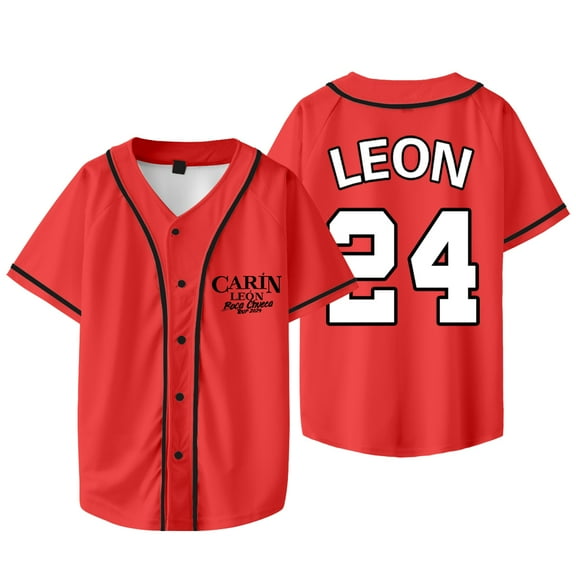 Carin Leon 24 Logo Jersey Boca Chueca Tour Merch Baseball Jacket Cosplay Women Men Fashion T-Shirts
