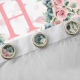 thumbnail image 4 of jejeloiu Letter H Monogrammed Black Out Curtains,Cute Flower Blossom Curtains Pack of 2 (42x63 Each),Pink White Green Bedroom Curtains For Girls,Microfiber Room Decorative, 4 of 6