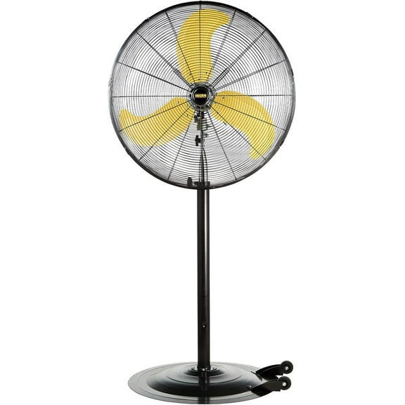 HiCFM 8300 CFM 30 inch Heavy Duty High Velocity Pedestal Oscillating Fan with Powerful 1/3 HP Motor - UL Listed