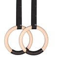 thumbnail image 1 of Bangcool 1 Pair Wooden Gymnastics Rings Professional Exercise Ring Non Slip Training Ring, 1 of 10