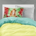 thumbnail image 2 of Carolines Treasures CK1354PILLOWCASE Cocker Spaniel Poinsettas Fabric Standard Pillowcase, 2 of 2