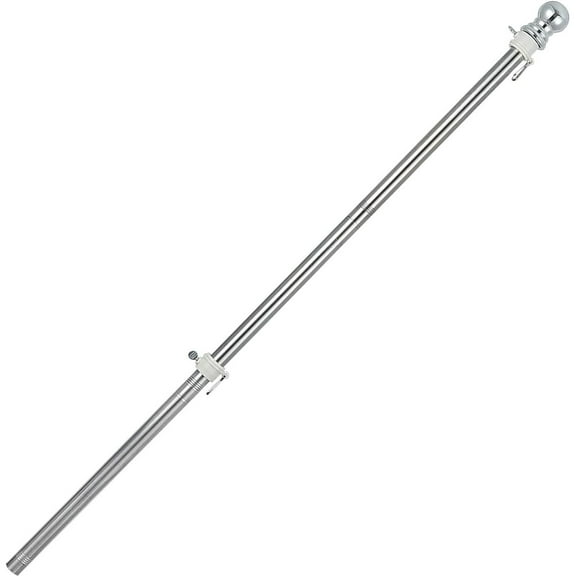 Flag Pole, 5FT Flag Pole for House - Residential or Commercial Metal Flagpole for Garden Yard Porch Truck Boat (No Bracket)