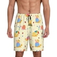 thumbnail image 1 of Lsque Short de Pyjama Coloré Escargot pour Hommes, Short de Pyjama, Coton Ultra-Doux Tricoté-3TG, 1 of 6