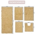 thumbnail image 5 of Home Weavers Bell Flower Collection 100% Cotton Non-Slip Bathroom Rug Set Machine Washable Bathroom Rug, U Shaped Contour, Bathroom Rug, Bath Rug, Runner, Yellow Color 5 Piece Bath rug set, 5 of 8
