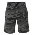 thumbnail image 1 of Rothco Camo And Solid Color Sweatshorts - Black Camo, 1 of 5