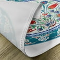 thumbnail image 5 of Ambesonne Teal Place Mats Set of 4, Turkish Tulip Floral Art, Standard Size, Teal Red White, 5 of 6