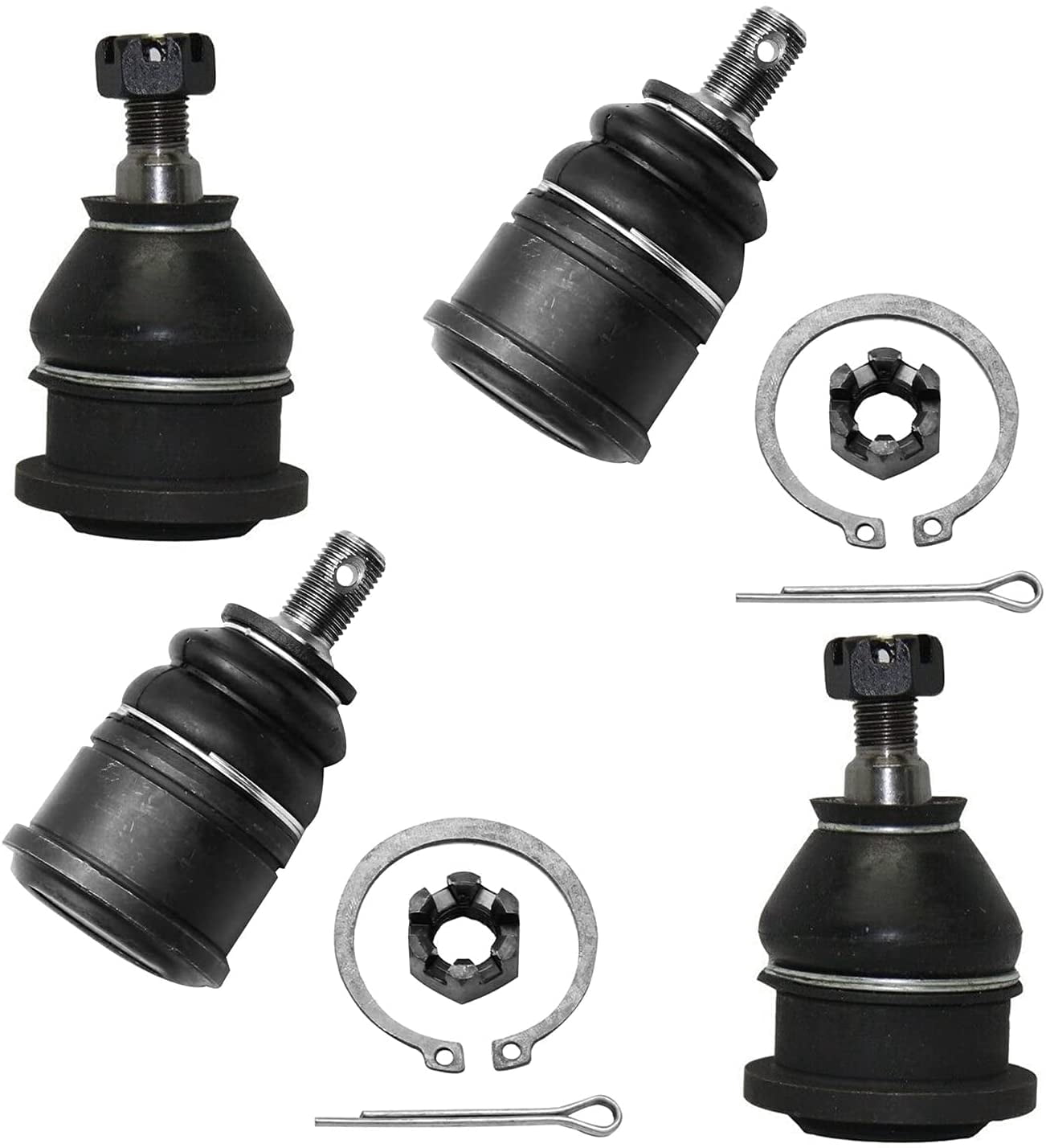 Detroit Axle - 4pc Front Upper Lower Ball Joints Replacement for Acura TL Honda Accord