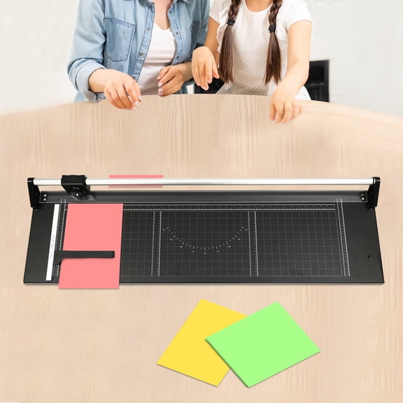 PrecisionPro Rotary Paper Cutter - 38" Heavy Duty Trimmer with Magnetic Ruler for Craft & Office, Cuts Cardstock, Photos, Laminates - No-Miss Accuracy, All-Metal Build
