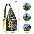 thumbnail image 3 of Fashion Forward Sling Backpack - Runway Inspired Abstract Print Shoulder Bag, Anti-Theft for Urban Life, 3 of 4