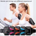 thumbnail image 3 of Cell Phone Armband Phone Holder Arm Sleeve for Running, Working Out, & Exercise for iPhone 12/11/X/XS/XR/8/7/6/5, Samsung (for 4 to 6.2" Screen), 3 of 11