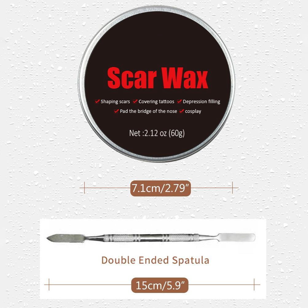 Kit De Cire à Cicatrices Et Faux Sang Pour Maquillage FX - Effets Spéciaux Halloween, Cinéma - Inclut Spatule, éponge, Démaquillant
