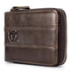 thumbnail image 1 of Leather Bifold Zipper Wallet for Men Travel Purse Pouch Gift, 1 of 4