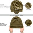 thumbnail image 4 of Silk Satin Bonnet For Men - Adjustable Sleep Cap For Hair Cover And Head Wraps, 4 of 5