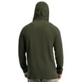 thumbnail image 4 of Wrangler Workwear Men's Texture Fleece Pullover Henley Hoodie, Size S-3XL, 4 of 11