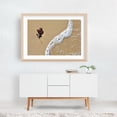 thumbnail image 5 of Edge of the Tide - Photography Beach Coastal Nature Minimalist Waves Autumn Seascape Oak Framed Wall Art Print 5 x 7 inches, 5 of 6