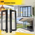 thumbnail image 2 of Original PGT Sliding Door Handle Set | 3-7/8 Hole Spacing | Fix and Glass Door Handles. Easy Installation, Durable Quality (Black), 2 of 8