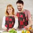 thumbnail image 3 of Pioneer Flower Floral Print Pattern Apron for Women and Men, Cotton Linen Waterproof with Pockets, Adjustable, 33x27 Inch for Kitchen, Gardening, BBQ, Salon, 3 of 6